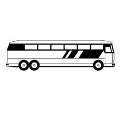 Dibujo para colorear: Bus (Transporte) #135327 - Dibujos para colorear