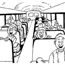 Dibujo para colorear: Bus (Transporte) #135330 - Dibujos para Colorear e Imprimir Gratis
