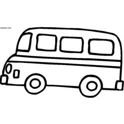 Dibujo para colorear: Bus (Transporte) #135336 - Dibujos para colorear