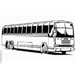 Dibujo para colorear: Bus (Transporte) #135343 - Dibujos para colorear