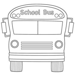 Dibujo para colorear: Bus (Transporte) #135360 - Dibujos para Colorear e Imprimir Gratis