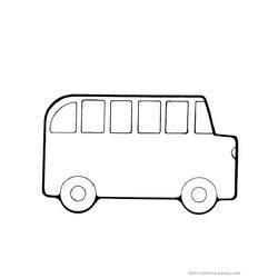 Dibujo para colorear: Bus (Transporte) #135362 - Dibujos para colorear