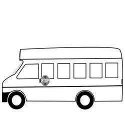 Dibujo para colorear: Bus (Transporte) #135363 - Dibujos para colorear