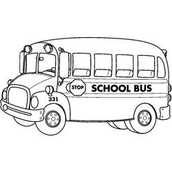 Dibujo para colorear: Bus (Transporte) #135371 - Dibujos para colorear