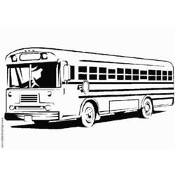 Dibujo para colorear: Bus (Transporte) #135375 - Dibujos para colorear