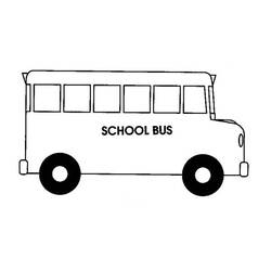 Dibujo para colorear: Bus (Transporte) #135393 - Dibujos para colorear