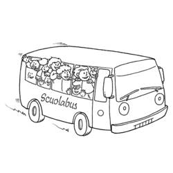 Dibujo para colorear: Bus (Transporte) #135394 - Dibujos para Colorear e Imprimir Gratis