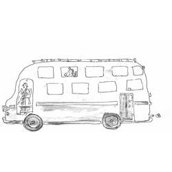 Dibujo para colorear: Bus (Transporte) #135410 - Dibujos para Colorear e Imprimir Gratis