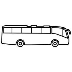 Dibujo para colorear: Bus (Transporte) #135427 - Dibujos para colorear