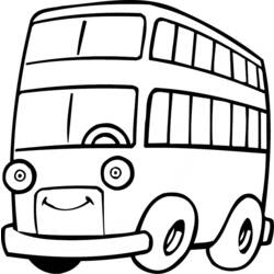 Dibujo para colorear: Bus (Transporte) #135430 - Dibujos para colorear
