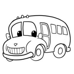 Dibujo para colorear: Bus (Transporte) #135444 - Dibujos para colorear