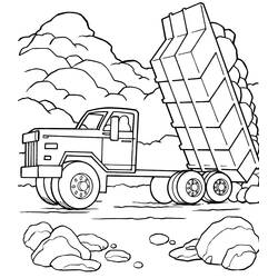 Dibujo para colorear: Camión (Transporte) #135643 - Dibujos para Colorear e Imprimir Gratis