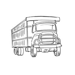 Dibujo Camión (Transporte) #135655 para imprimir y colorear