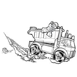 Dibujo Camión de Basura (Transporte) #202066 para imprimir y colorear