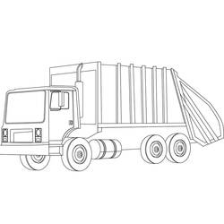 Dibujo Camión de Basura (Transporte) #202068 para imprimir y colorear