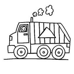 Dibujo Camión de Basura (Transporte) #202069 para imprimir y colorear