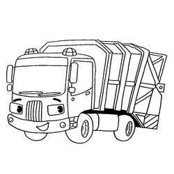 Dibujo Camión de Basura (Transporte) #202070 para imprimir y colorear