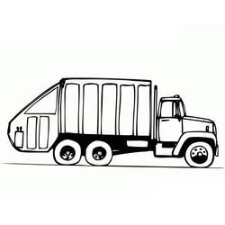 Dibujo Camión de Basura (Transporte) #202073 para imprimir y colorear