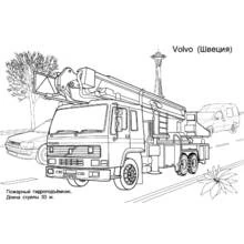 Dibujo Camión de Bomberos (Transporte) #135804 para imprimir y colorear