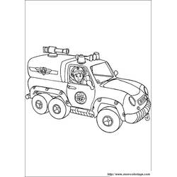 Dibujo Camión de Bomberos (Transporte) #135974 para imprimir y colorear