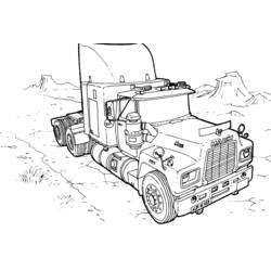 Dibujo para colorear: Camión Monstruo (Transporte) #141292 - Dibujos para Colorear e Imprimir Gratis