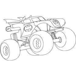 Dibujo para colorear: Camión Monstruo (Transporte) #141305 - Dibujos para Colorear e Imprimir Gratis