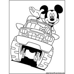 Dibujo para colorear: Camión Monstruo (Transporte) #141333 - Dibujos para Colorear e Imprimir Gratis