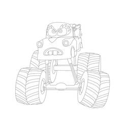 Dibujo para colorear: Camión Monstruo (Transporte) #141335 - Dibujos para Colorear e Imprimir Gratis