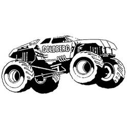 Dibujo para colorear: Camión Monstruo (Transporte) #141347 - Dibujos para Colorear e Imprimir Gratis