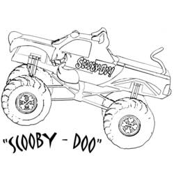 Dibujo para colorear: Camión Monstruo (Transporte) #141349 - Dibujos para Colorear e Imprimir Gratis
