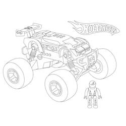 Dibujo para colorear: Camión Monstruo (Transporte) #141364 - Dibujos para Colorear e Imprimir Gratis