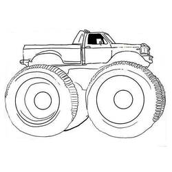 Dibujo para colorear: Camión Monstruo (Transporte) #141379 - Dibujos para Colorear e Imprimir Gratis