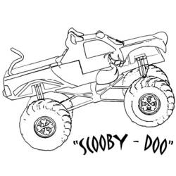 Dibujo para colorear: Camión Monstruo (Transporte) #141388 - Dibujos para Colorear e Imprimir Gratis