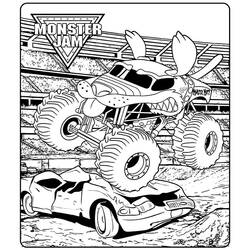 Dibujo Camión Monstruo (Transporte) #217927 para imprimir y colorear