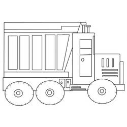 Dibujo Camión Volquete (Transporte) #201992 para imprimir y colorear