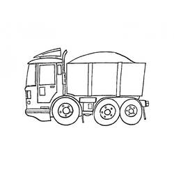 Dibujo Camión Volquete (Transporte) #201994 para imprimir y colorear