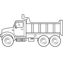 Dibujo Camión Volquete (Transporte) #202000 para imprimir y colorear