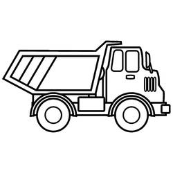 Dibujo Camión Volquete (Transporte) #202001 para imprimir y colorear