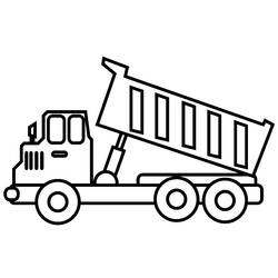 Dibujo Camión Volquete (Transporte) #202003 para imprimir y colorear