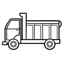Dibujo Camión Volquete (Transporte) #202006 para imprimir y colorear