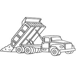 Dibujo Camión Volquete (Transporte) #202013 para imprimir y colorear