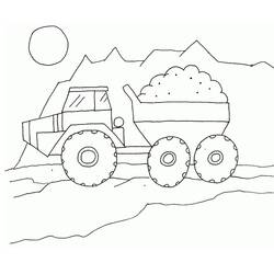 Dibujo Camión Volquete (Transporte) #202015 para imprimir y colorear