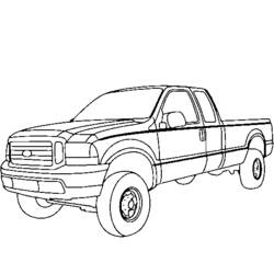 Dibujo para colorear: Camioneta (Transporte) #144290 - Dibujos para Colorear e Imprimir Gratis