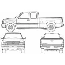 Dibujo para colorear: Camioneta (Transporte) #144311 - Dibujos para Colorear e Imprimir Gratis