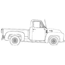 Dibujo para colorear: Camioneta (Transporte) #144329 - Dibujos para Colorear e Imprimir Gratis