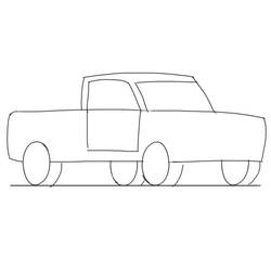 Dibujo para colorear: Camioneta (Transporte) #144357 - Dibujos para Colorear e Imprimir Gratis
