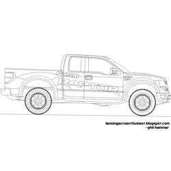 Dibujo para colorear: Camioneta (Transporte) #144389 - Dibujos para Colorear e Imprimir Gratis