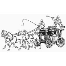 Dibujo para colorear: Carruaje (Transporte) #146197 - Dibujos para Colorear e Imprimir Gratis
