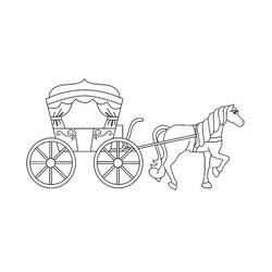 Dibujo para colorear: Carruaje (Transporte) #209846 - Dibujos para Colorear e Imprimir Gratis
