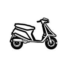 Dibujo para colorear: Ciclomotor (Transporte) #139546 - Dibujos para Colorear e Imprimir Gratis